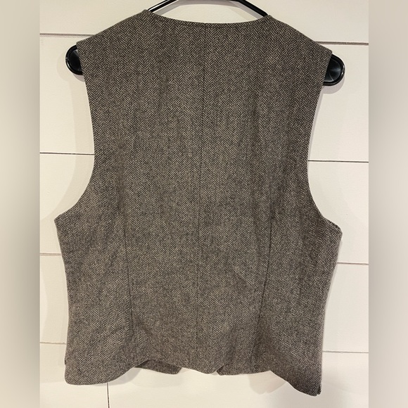 FALL/WINTER Joseph Abboud Men's Brown Wool Blend Vest Waistcoat S - Picture 3 of 3